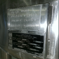 Feldmeier 2000 Liter Stainless Steel Reactor image 0